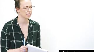 Four cute teens get fucked during a focus group study