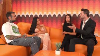 Tru Kait gets her Latina ass plugged by two cocks in a wild orgy