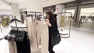We almost got caught fucking in the dressing room, OMG!