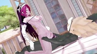 Rosaria gets her big boobs smashed by Hillachurl’s cock