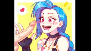 The best hentai sex compilation with a fierce Jinx character