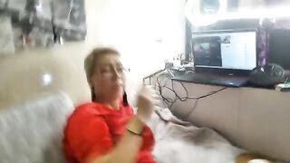 A mature lady playing sexy games and getting fucked by a guy