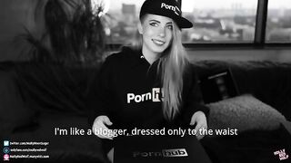 500K! Pornhub gifts Unboxing and Oral Creampie! Featuring intense eye contact and deep action