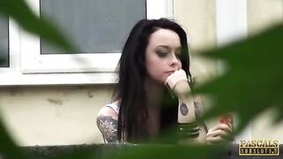 Pascal White dominates the pretty young Alessa Savage in a hardcore scene