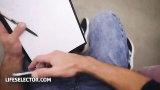 Sporty chick Veronica Leal fucks casting director in hardcore sex