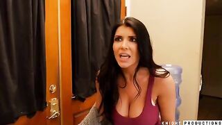 Makeup and sex with a sexy girl Romi Rain and Brad Knight