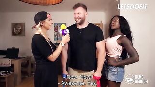 Ebony pornstar Josy Black gets fucked by her number one fan