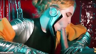 Atomic Heart ! Threesome with ballerinas ! Femdom action