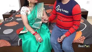 Desi Pari’s tuition teacher fucked her shaved pussy with Hindi audio
