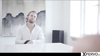 Little Caprice treats her man Vince like a fucktoy, using her legs for control