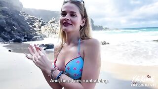 Luxury ass beauty fucked on the beach