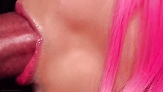 The best milk blowjob with a sensual and deliciously sweet ASMR effect