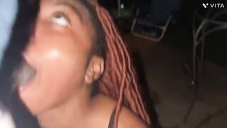 This ebony teeny needs a big black cock in her asshole