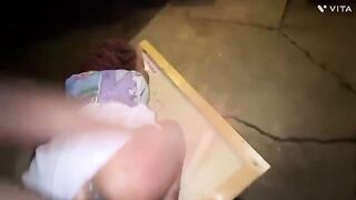 This ebony teeny needs a big black cock in her asshole