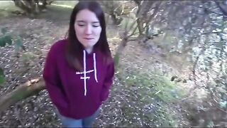 A sexy mom got fucked in the garden by a stranger