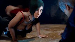 Ada Wong got fucked by Leon Kennedy in the laboratory. Another day, same shit
