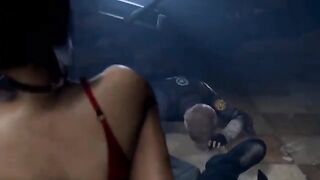 Ada Wong got fucked by Leon Kennedy in the laboratory. Another day, same shit