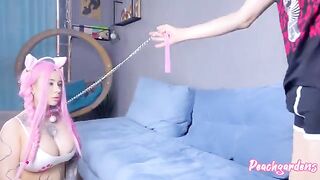 My obedient stepsister Kitty Teen will do anything I tell her to, even eat from a cum bowl