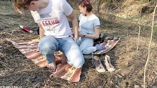 A cute girl is fucking in the wood, it’s not a sin