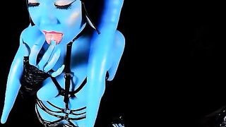 Twilek slut training in sci-fi parody style