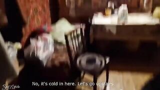 A guy picked up a hooker and fucked her in an abandoned house