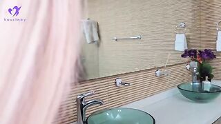 I spy on my stepson in the shower, then we have sex and I get a load in my ass