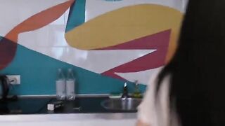 Skinny Asian teen got her ass banged hard by a fat white dick