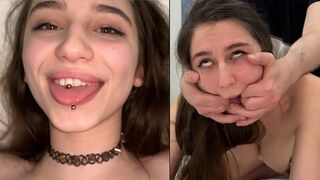 She looks innocent but she is a slutty whore who loves to get fucked hard
