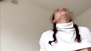 A pregnant stepsister with a big belly gets fucked by her stepbrother