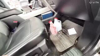 The guy met a girl in the store in the area and filmed it