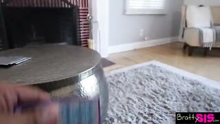 Gina Valentina does her first ever lap dance for her stepbrother in this steamy scene