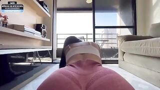 My personal trainer tore my pants and fucked me hard