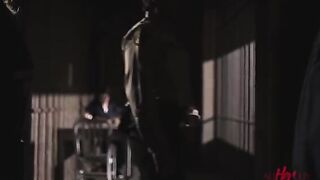 Two women are having passionate lesbian sex in a prison setting