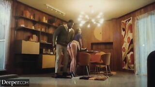 College student Kylie gets fucked by her mild-mannered tutor in a steamy session