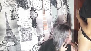 The very bad girl gets fucked by her stepbrother while talking to her boyfriend on the phone