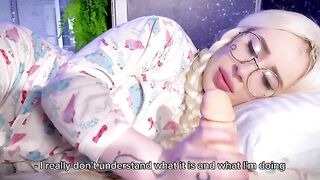 A young girl does not expect her step dad to visit her intimate space