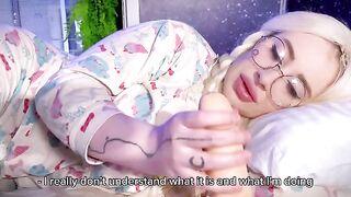 A young girl does not expect her step dad to visit her intimate space