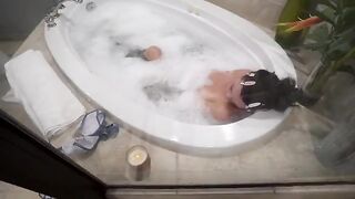 Step brother shared the bathroom with a girl, but he kept his pants on