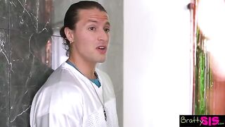 Lulu Chu wants to taste her stepbrother's cum, and Maria Kazi is in on it