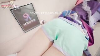 Thick Thighs Qiqi Gets Her Pussy Drenched With Cum After A Massage