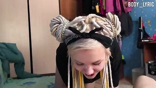 A hot blonde has sex with her neighbor in this steamy scene