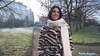 A beautiful European girl, a biology student, meets a stranger and gets intimate