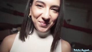 A beautiful European girl, a biology student, meets a stranger and gets intimate