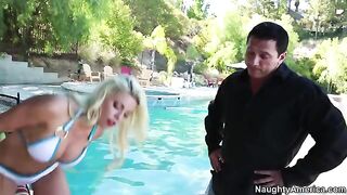 My wife's hot friend Britney Amber is a pro at big dicks