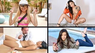 Little Asian girls compilation with Ember, Honey, Lulu, and Vina