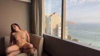 Petite girl gets fucked hard in the hotel room