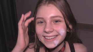 College girl used as a cum dumpster in intense scene