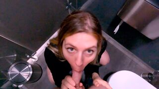 A shoplifter got caught in a mall toilet and was fucked hard
