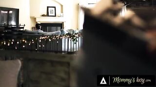 Busty MILF Rachael Cavalli caught stepson jerking off