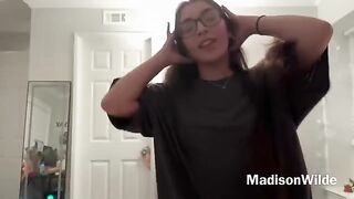 A cute Latina gives her boyfriend a blowjob and tit job in POV